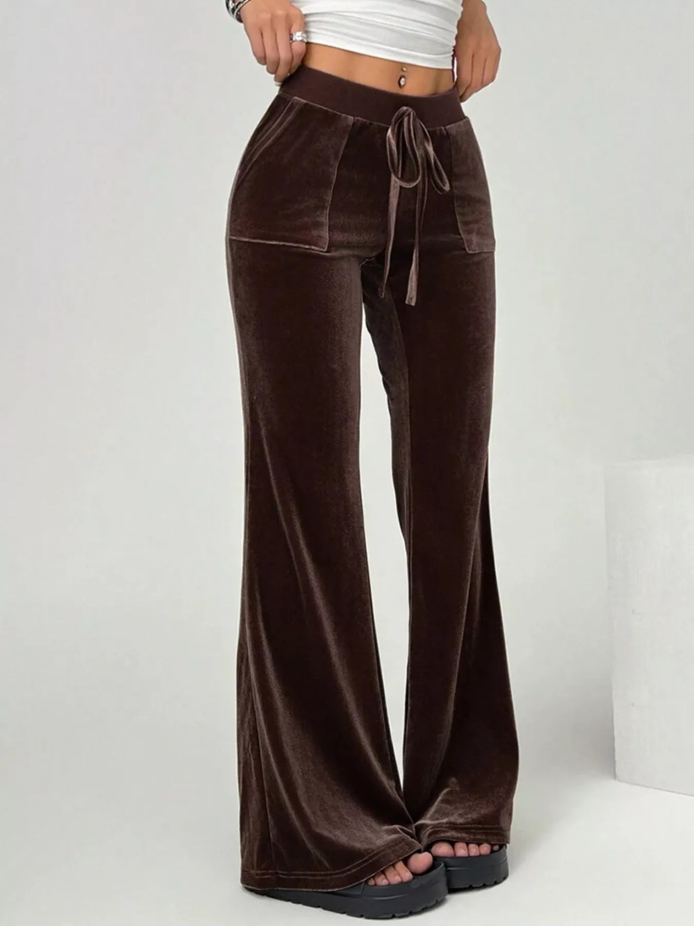Velvet Flare Leg Pants – The Fifth Label